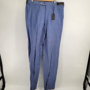 Peter Millar Wool Linen Men's Blue Dress Pants Size 34